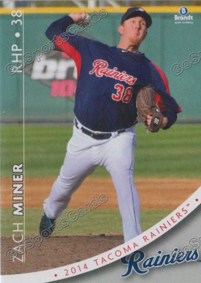 2014 Tacoma Rainiers Zach Miner