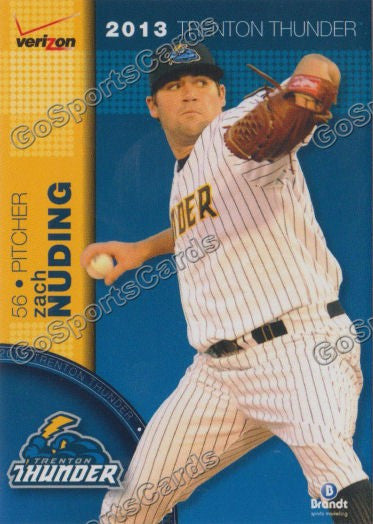 2013 Trenton Thunder Zach Nuding