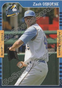 2011 Myrtle Beach Pelicans Zach Osborne