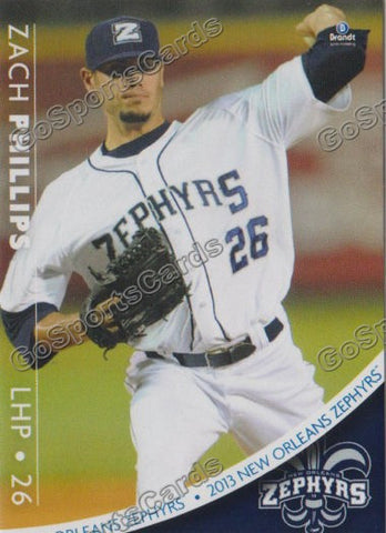 2013 New Orleans Zephyrs Zach Phillips