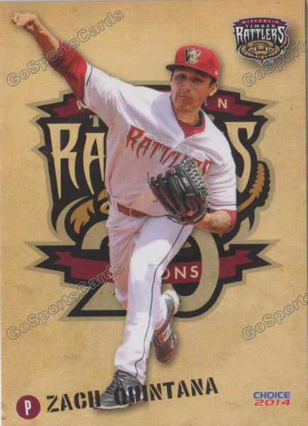 2014 Wisconsin Timber Rattlers Zach Quintana