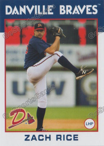2016 Danville Braves Zach Rice