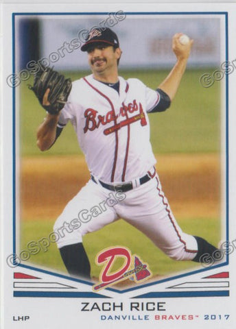 2017 Danville Braves Zach Rice