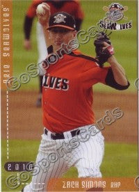 2010 Erie SeaWolves Zach Simons