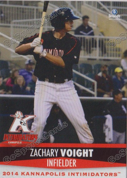 2014 Kannapolis Intimidators Zach Zachary Voight