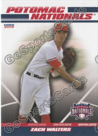 2012 Potomac Nationals Zach Walters