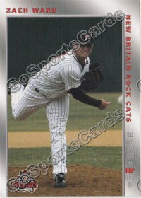 2008 New Britain Rock Cats Zach Ward