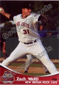 2009 New Britain Rock Cats Zach Ward