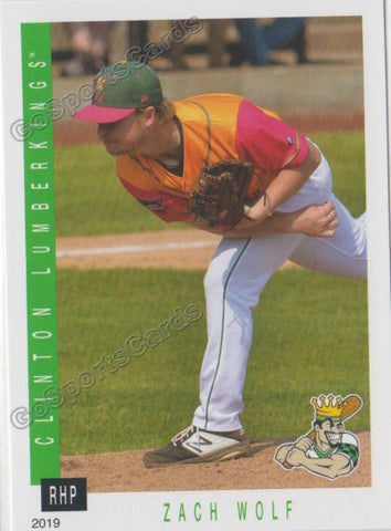 2019 Clinton LumberKings Zach Wolf