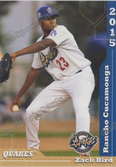 2015 Rancho Cucamonga Quakes Zack Zachary Bird