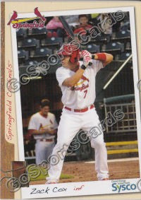 2011 Springfield Cardinals SGA Zack Cox