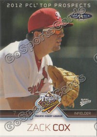 2012 Pacific Coast League Top Prospect PCL Zack Cox