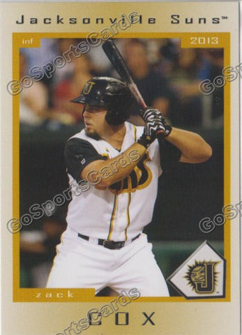 2013 Jacksonville Suns Zack Cox