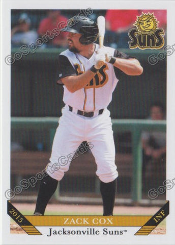 2015 Jacksonville Suns Zack Cox