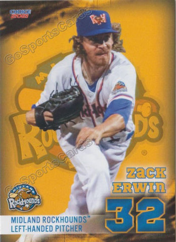 2021 Midland Rockhounds Zack Erwin