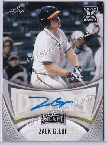 2021 Leaf Draft BA-ZG1 Zack Gelof XRC Autograph
