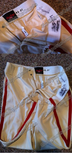 Zack Segovia 2006 Reading Phillies Game Used Pants Yellow Throwbacks