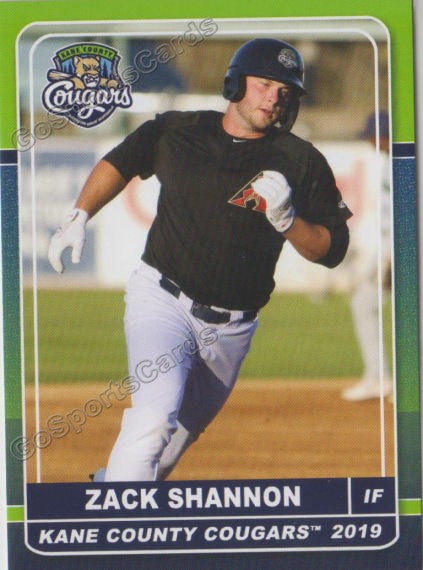 2019 Kane County Cougars Zack Shannon