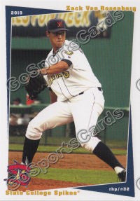 2010 State College Spikes Zack Von Rosenberg