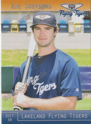2017 Lakeland Flying Tigers Zac Shepherd