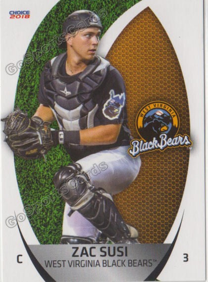 2018 West Virginia Black Bears Zac Susi