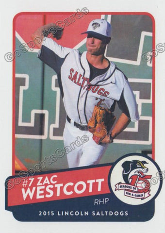 2015 Lincoln Saltdogs Zac Westcott