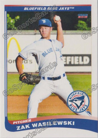 2013 Bluefield Blue Jays Zak Wasilewski