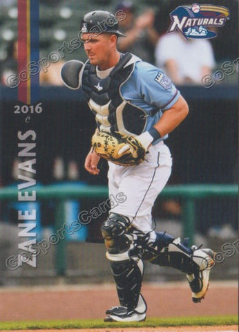 2016 Northwest Arkansas Naturals Zane Evans