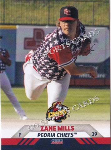 2022 Peoria Chiefs Zane Mills
