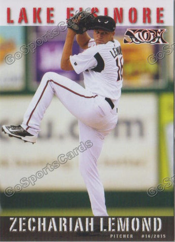 2015 Lake Elsinore Storm Zech Zechariah Lemond