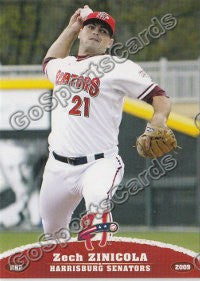 2009 Harrisburg Senators Zech Zinicola